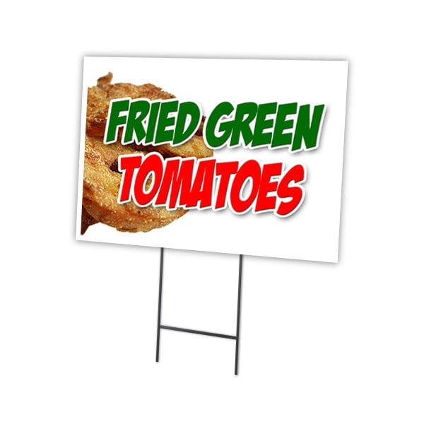 Signmission Fried Green Tomatoes Yard Sign & Stake outdoor plastic coroplast window, C-1216 Fried Green Tomatoes C-1216 Fried Green Tomatoes - main